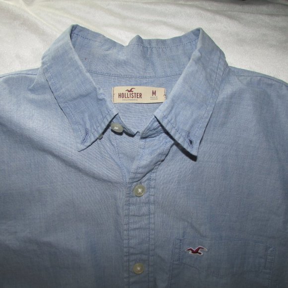 Hollister chambray button up blouse, medium - Picture 4 of 6